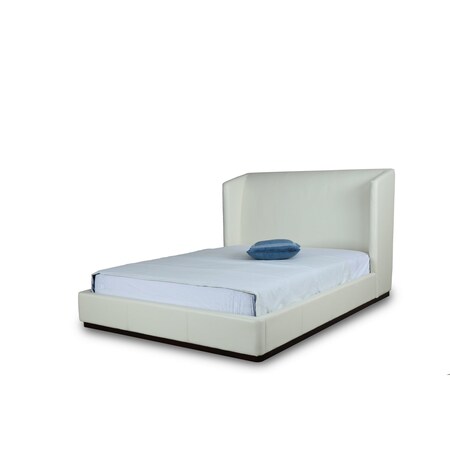 Manhattan Comfort Lenyx Queen-Size Bed in Cream BD008-QN-CR